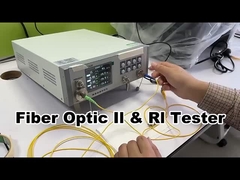 Optical fiber insertion loss & return loss tester