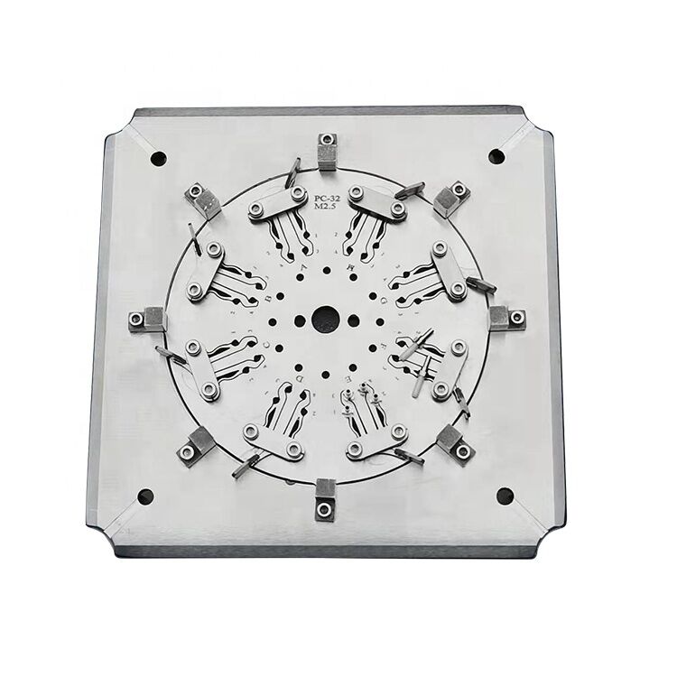 32-Core Stainless Steel Fiber Optic Polishing Fixture