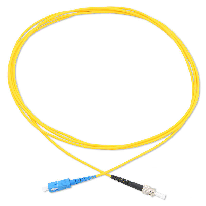 Yellow G657A2 Fiber Optic Sc Upc To Sc Apc Patch Cord Single Mode ...