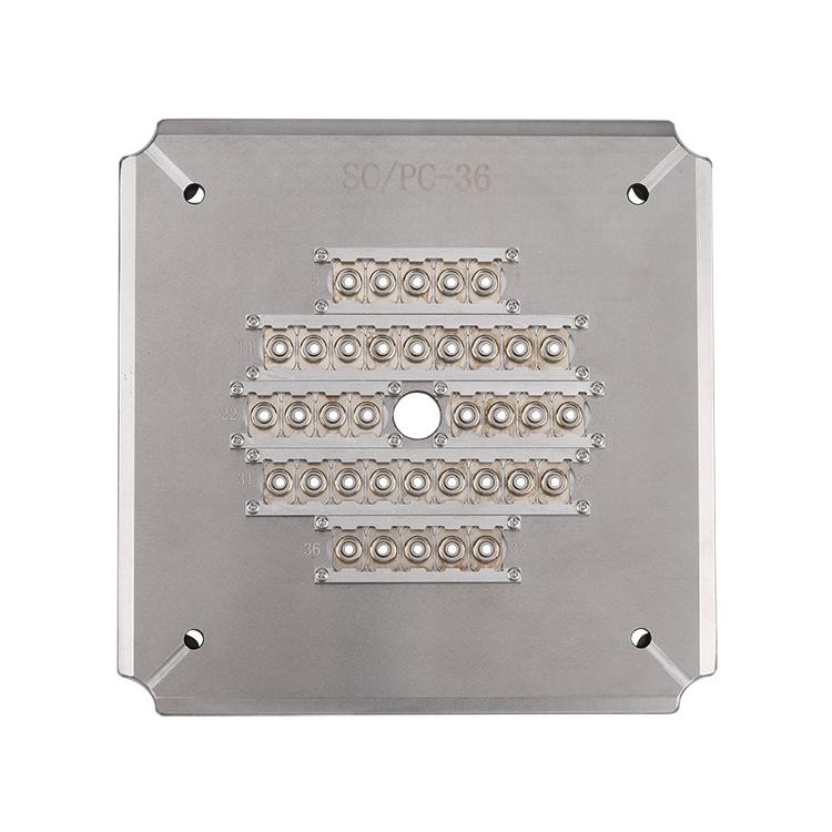 High Density Fiber Optic Polishing Jig , 36 Ports FC APC Connector ...