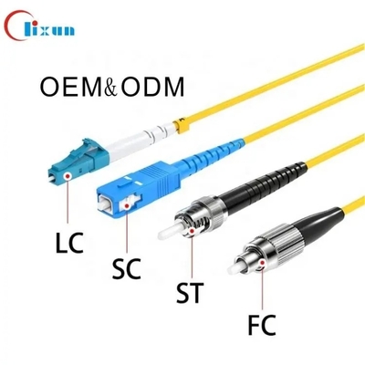SC LC 0.9 2.0 3.0mm Fiber Optic Patch Cord Single Mode For Indoor 、
