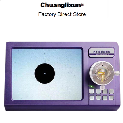 Convenient Operation Purple Fiber Inspection Microscope with 8&quot; FTF 800*600PIX Display