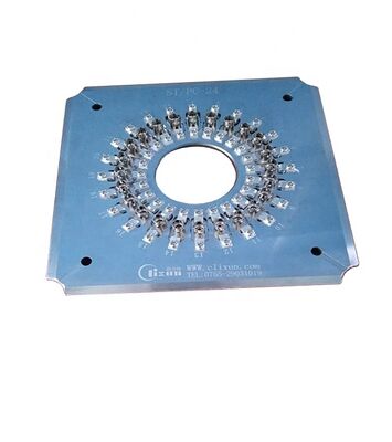 Hardened Stainless Steel S136 Fiber Polishing Fixture for ST Connectors with 24 Connectors in One Cycle and Insertion Loss ≤0.20dB