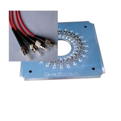 Hardened Stainless Steel S136 Fiber Polishing Fixture for ST Connectors with 24 Connectors in One Cycle and Insertion Loss ≤0.20dB