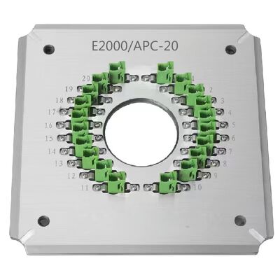 E2000/APC20 Port Optical Fiber Polishing Fixture for FTTH Use with Stainless Steel S136 Construction
