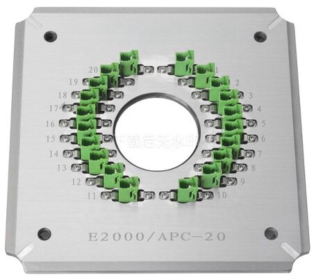 E2000/APC20 Port Optical Fiber Polishing Fixture for FTTH Use with Stainless Steel S136 Construction