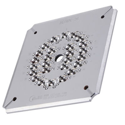 Stainless Steel 26 Port FC APC Polishing Fixture for High Efficiency Fiber Optic Polishing Jig