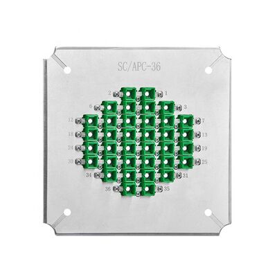 36 Positions Fiber Optic Polishing Jig with Hardened Stainless Steel S2316 for APC Return Loss ≥60dB