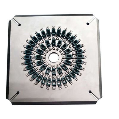 48 Ports LC PC Fiber Optic Polishing Jig with Hardened Stainless Steel for High Efficiency Grinding