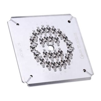 Hardened Stainless Steel FC APC Optical Fiber 18/26 Ports Polishing Fixture with Insertion Loss ≤0.20dB