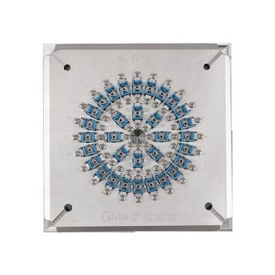 32 Hole Connector SC/UPC Polishing Fixture with Hardened Stainless Steel S136 Fiber Optic Polishing Jig