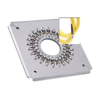 Stainless Steel S136 FC UPC Polishing Fixture with 24/32/36 Connectors Capacity and Independent Compression IPC Structure