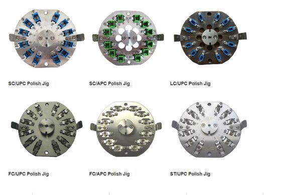 Hardened Stainless Steel LC UPC Polishing Fixture with 16 Connectors Capacity and 3D Pass Rate 100%