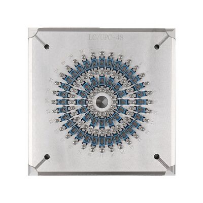 48 Ports LC PC Fiber Optic Polishing Fixture with High-Strength Stainless Steel S136 and Insertion Loss ≤0.20dB
