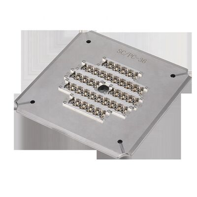 Hardened Stainless Steel S2316 Fiber Optic Polishing Jig for FC Connectors with 24/32/36 Capacity and ≤0.20dB Insertion Loss