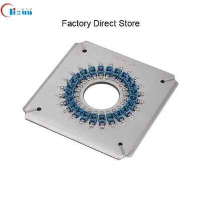 SC UPC Optical Fiber Polishing Fixture with Hardened Stainless Steel S136 for 24 Connectors in One Cycle and Insertion Loss ≤0.20dB