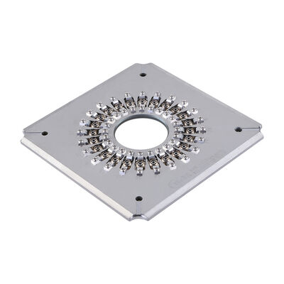 24-Port Fiber Optic Polishing Jig with 2.5mm Ferrule Holder and Stainless Steel S136 Construction for FTTH Use