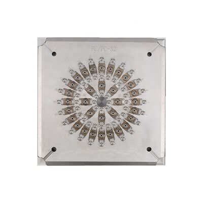 24-Port Fiber Optic Polishing Jig with 2.5mm Ferrule Holder and Stainless Steel S136 Construction for FTTH Use