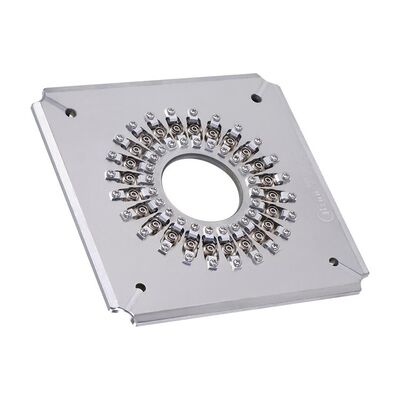 24 Port FC UPC Fiber Optic Polishing Jig with Hardened Stainless Steel S136 for High Efficiency Connector Polishing