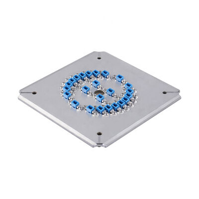 24 Core LC-APC Polishing Fixture with Stainless Steel S2316 for High Efficiency Fiber Optic Polishing