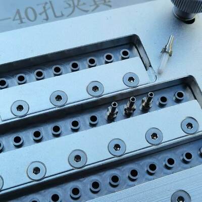 40 Port Fiber Optic Polishing Jig with Stainless Steel S136 for Insertion Loss ≤0.20dB