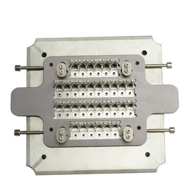 32-Fiber Abrasion Resistance Hardened Stainless Steel S136 FC UPC Fiber Optic Polishing Jig