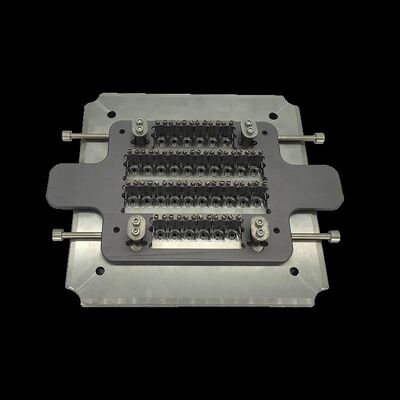 32-Fiber Abrasion Resistance Hardened Stainless Steel S136 FC UPC Fiber Optic Polishing Jig