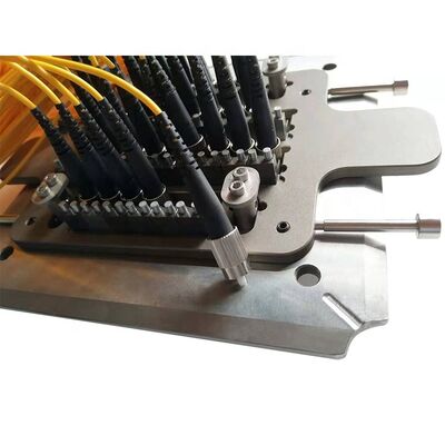 32-Fiber Abrasion Resistance Hardened Stainless Steel S136 FC UPC Fiber Optic Polishing Jig