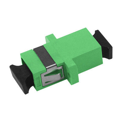 SC Type Flange Fiber Optic Adapters Simplex APC Low Insertion Loss