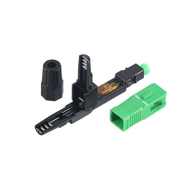 Blue SC UPC Field Installable Fiber Optic Fast Connectors For WAN LAN