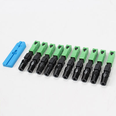 Blue SC UPC Field Installable Fiber Optic Fast Connectors For WAN LAN