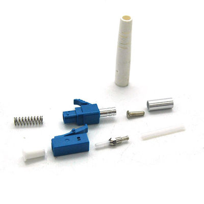 LC/PC Simplex Fiber Patch Cord Connectors High Return Loss With 0.9/2.0/3.0mm Boot