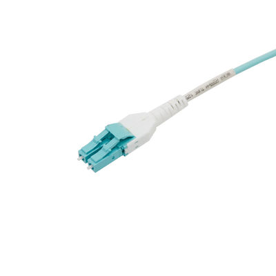 SM/OM3/OM4 Fiber Optic Cable LC Duplex Connector For Armored Patch Cord