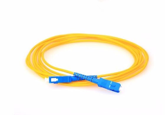 Military FTTH Indoor Fiber Optic Patch Cord Cable With SC UPC Male Connector