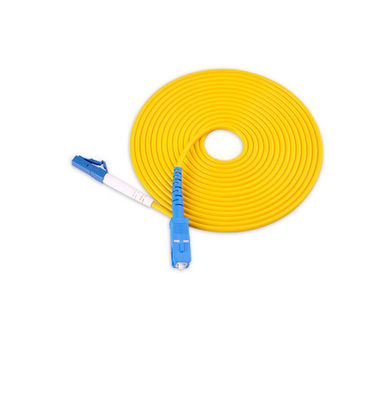 LAN Single Mode Optical Fiber Jumper , Test Equipment Sc Lc Fiber Patch Cord
