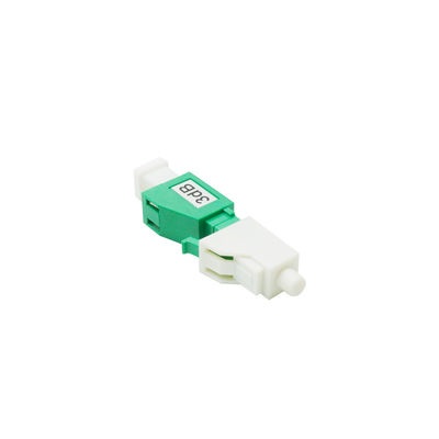 Single Mode 3dB APC LC Fiber Optic Attenuator Plug Type 1310/1550nm Wavelength