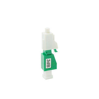 Single Mode 3dB APC LC Fiber Optic Attenuator Plug Type 1310/1550nm Wavelength
