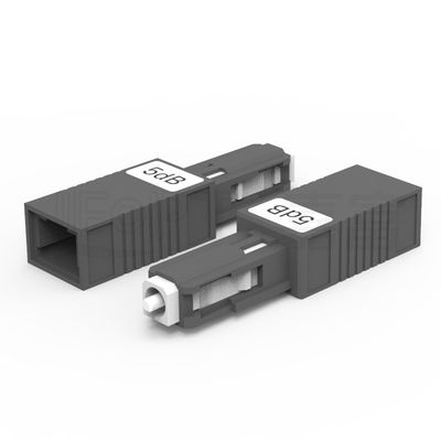 MU/UPC Fixed Connectors Ftth Fiber Optic Attenuator Single Mode 1dB 25dB