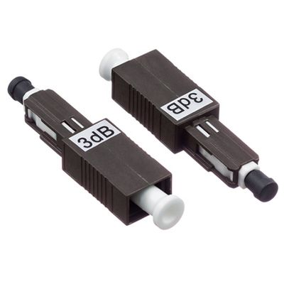 MU/UPC Fixed Connectors Ftth Fiber Optic Attenuator Single Mode 1dB 25dB