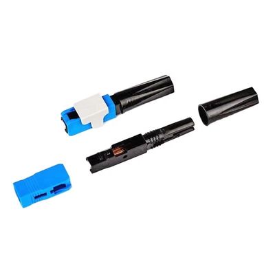 50mm Fast Connect Fiber Connectors , Sc Apc Quick Connector For FTTH Drop Bow Cable