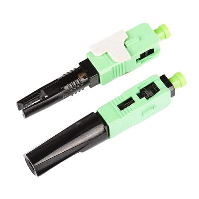 50mm Fast Connect Fiber Connectors , Sc Apc Quick Connector For FTTH Drop Bow Cable