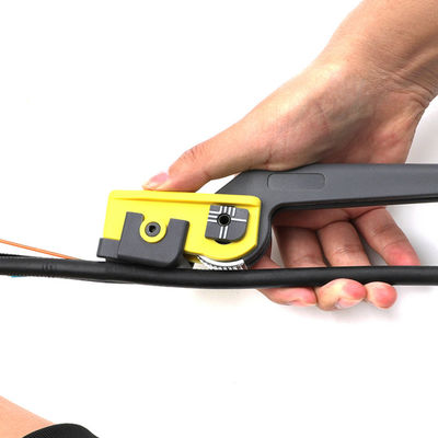 Yellow Fiber Optic Cable Tools Longitudinal Cable Sheath Slitter FTTB FTTX Network
