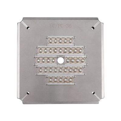 High Density Fiber Optic Polishing Jig , 36 Ports FC APC Connector Polishing Holder